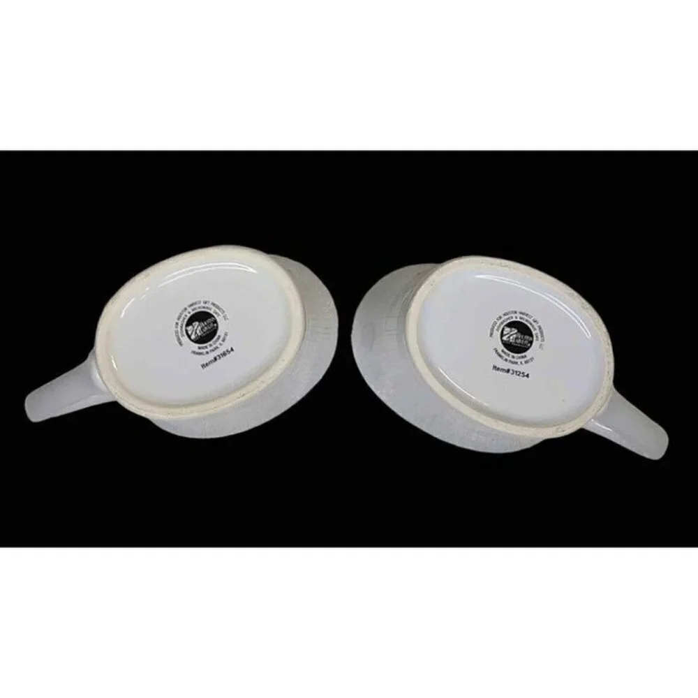 Houston Harvest Purple Swirl Holly Berry Design Set of 2 Cups